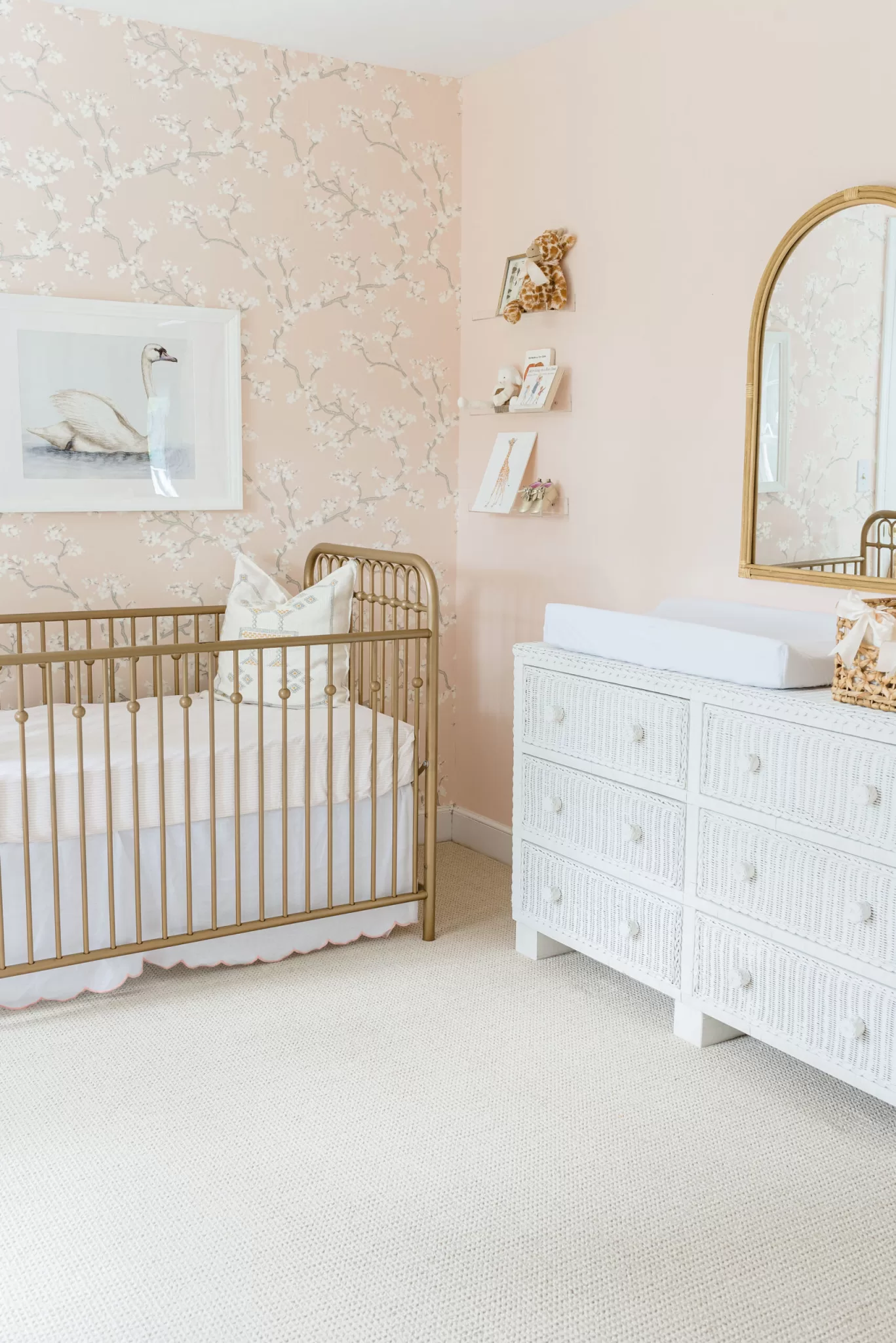 Our classic pink baby girl nursery