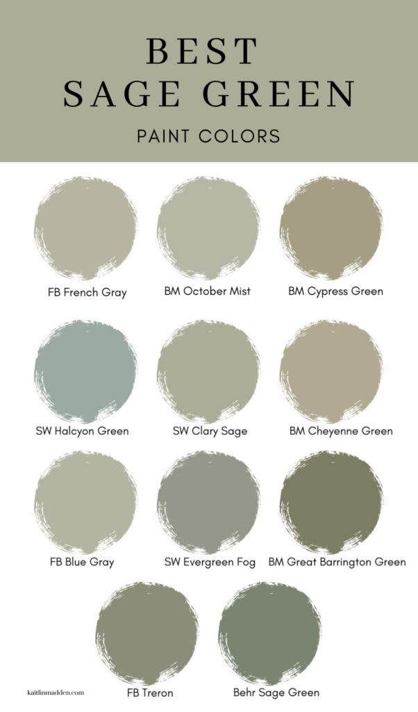 6 Best Sage Green Paint Colors - Sage Green Color Scheme
