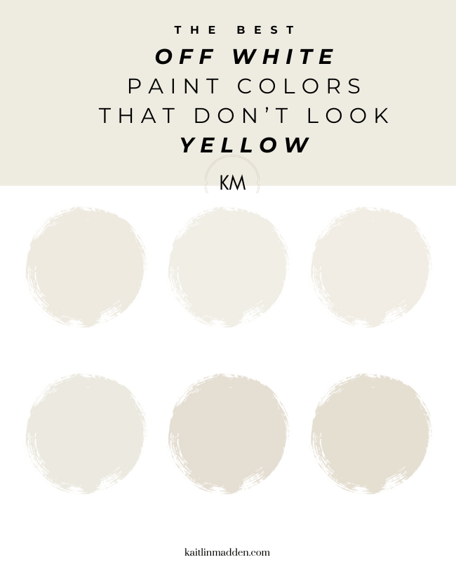6 Off-White Paint Colors That Don’t Look Yellow