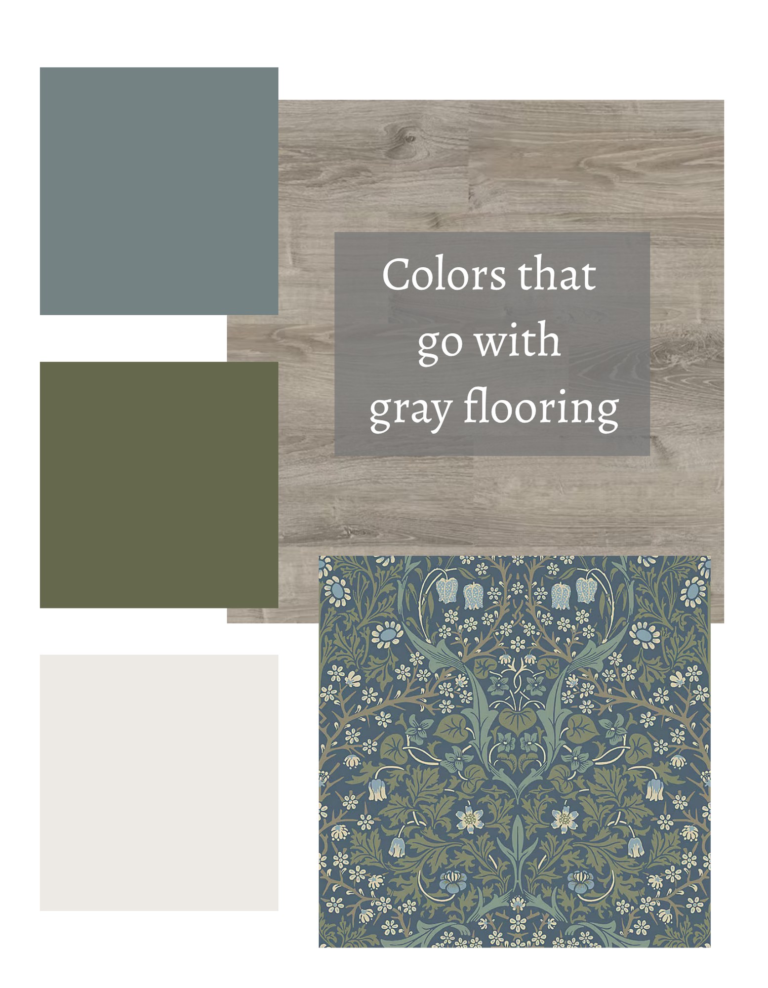 10 Best Paint Colors for Gray Floors (LVP + tile)